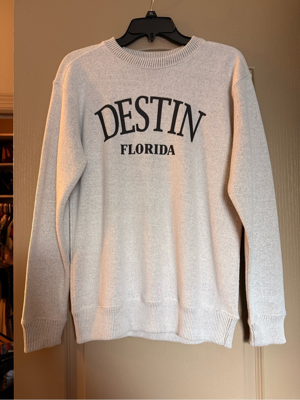 DESTIN Florida women’s Crewneck Sweater - Light Gray